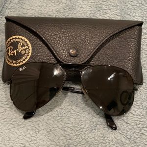 RAY-BAN BLACK Original Aviator Sunglasses